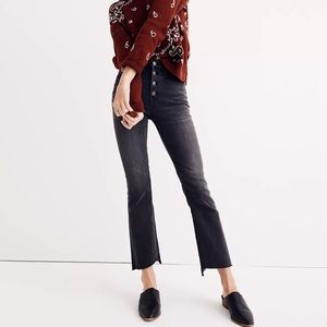 Madewell Cali Demi-Boot Jeans: Asymmetrical Hem Edition